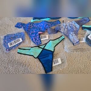 Victoria Secret Very Sexy & Dream Angels Thongs- NWT-Medium-Blue